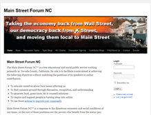 Tablet Screenshot of mainstreetforumnc.org